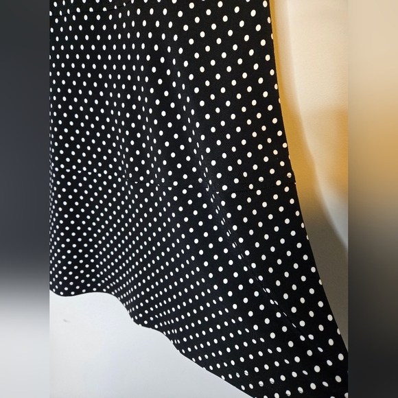 Joseph Ribkoff Polka Dot Fit & Flare Dress Size 6 Made in Canada Retro Classic - Picture 5 of 6